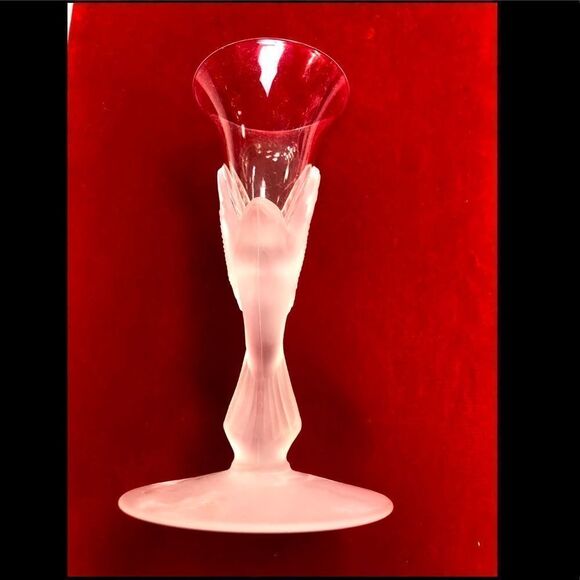 Sasaki Dining Frosted Wine/Cordial Goblet Small Glass drink ware - Picture 2 of 5